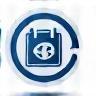Auto-renewal notification icon with a calendar and a refresh symbol